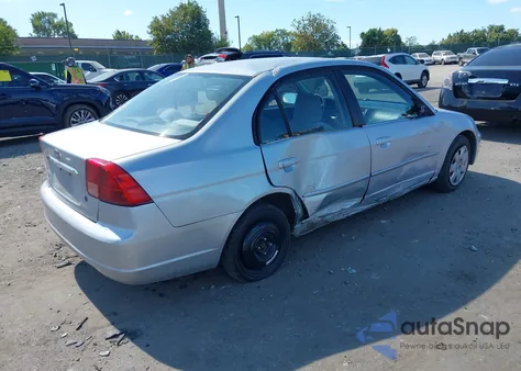 2001 Honda Civic Ex из США, поврежденный, VIN 1HGES26781L061940